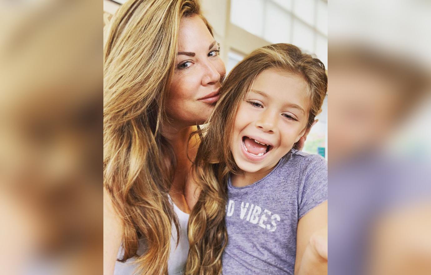 Emily Simpson Selfie Smiling With Daughter Laughing