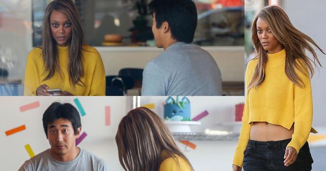 //Tyra Banks date mystery man split pp