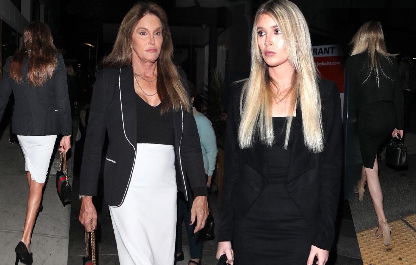 Caitlyn Jenner wears skirt night out with girlfriend Sophia Hutchins