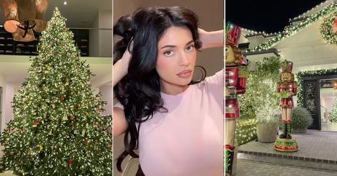 Composite photo of Christmas Tree, Kylie Jenner, Decorations