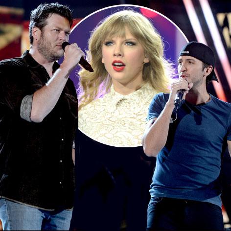 //blake shelton taylor swift luke bryan square getty