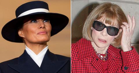 Split photo of Melania Trump, Anna Wintour