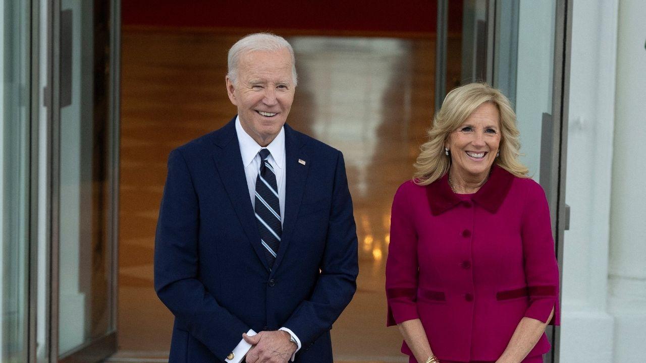 A photo of Jill and Joe Biden