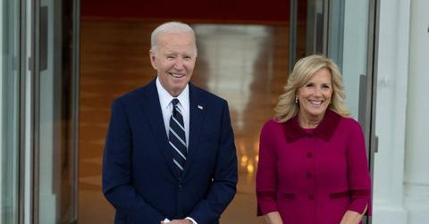 A photo of Jill and Joe Biden