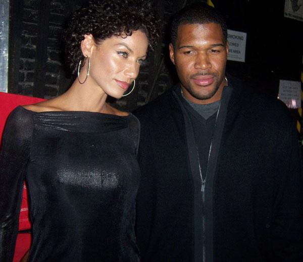 //Michael Strahan and nicole murphy