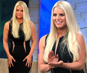 //jessica simpson post baby body ace gma first interview tall