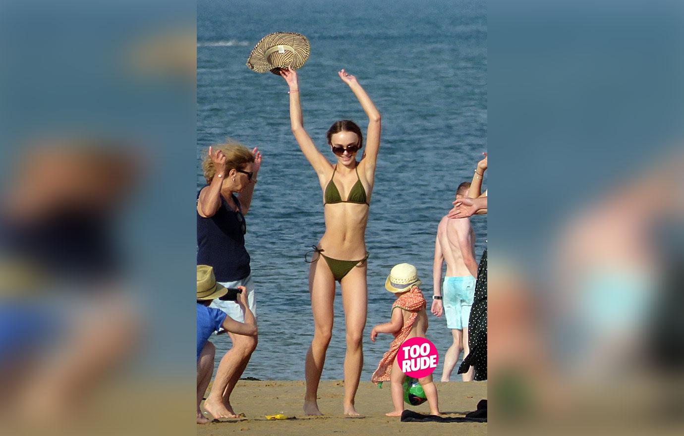 Lily rose depp thin ribs bikini