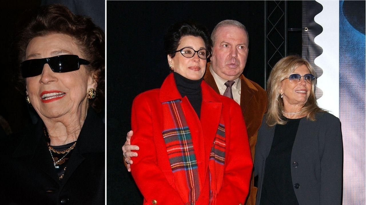 Split photo of Nancy Barbato, Nancy, Frank Sinatra Jr. and Tina Sinatra