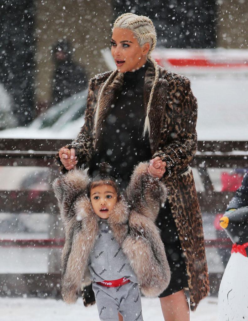 Kim Kardashian North West Ice Skating