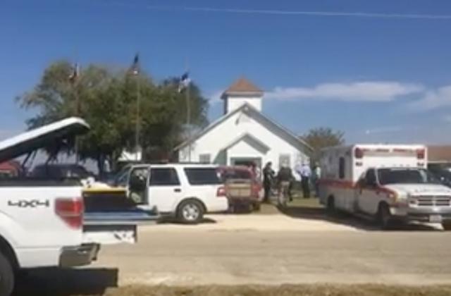 //sheriff says  dead and  injured in texas church massacre pp