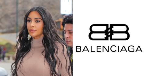 kim k logo of balenciaga pp
