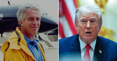 image of Jeffrey Epstein and Donald Trump
