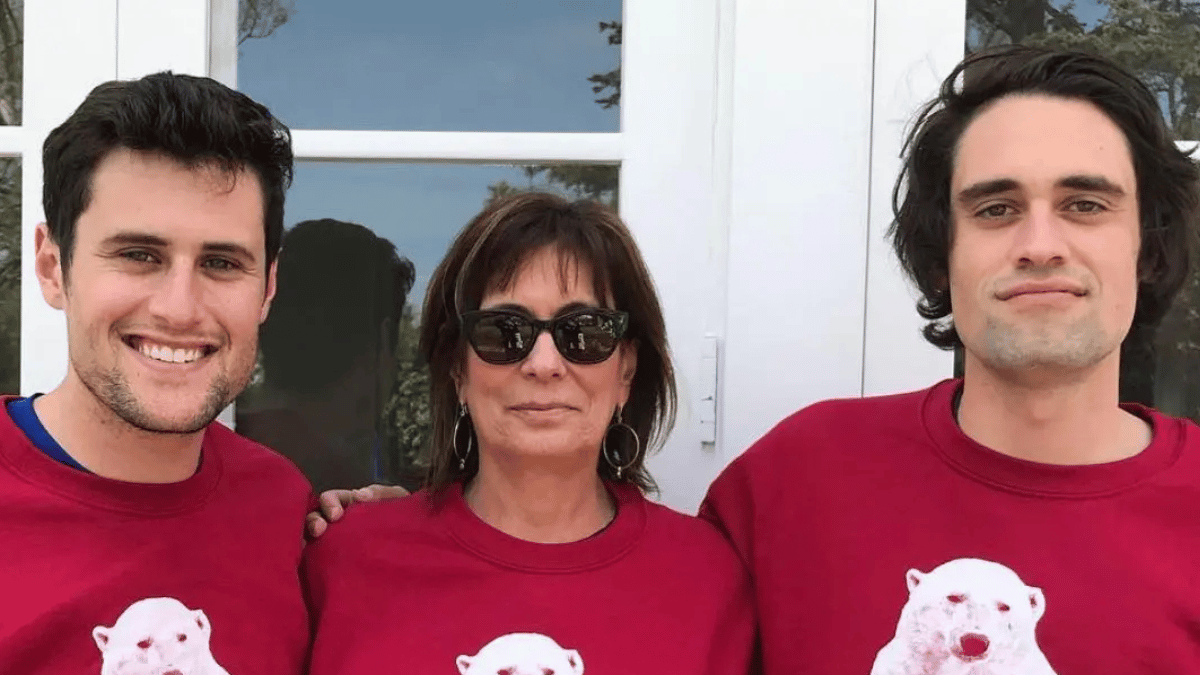 Photo of Nick Reiner with mom Michele