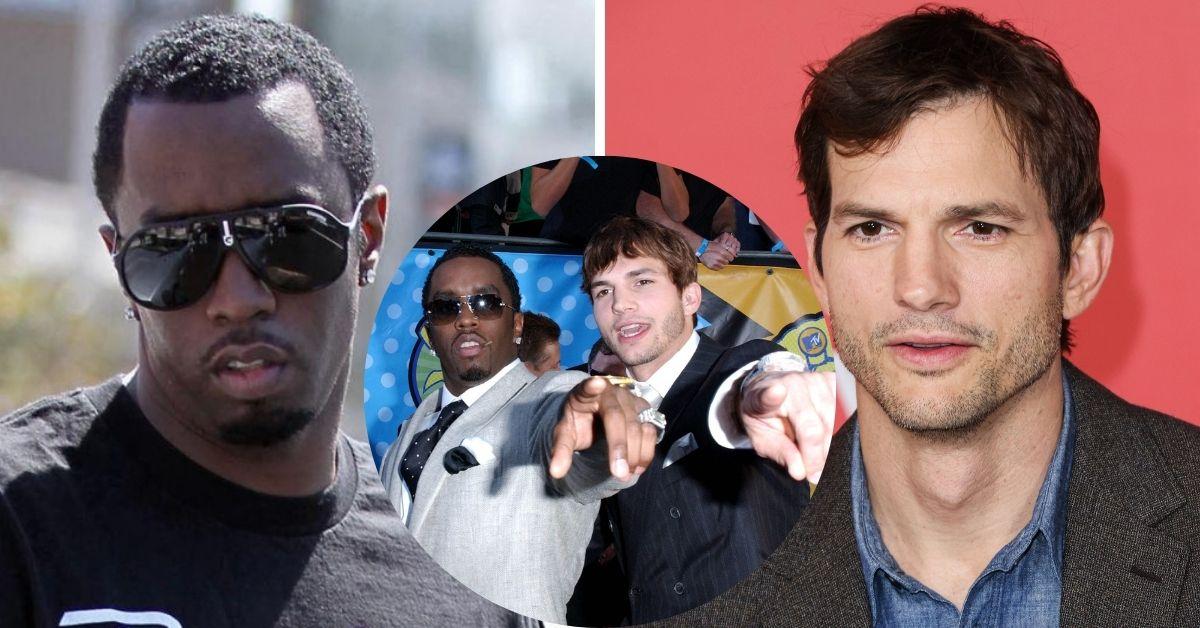 Composite photos of Sean 'Diddy' Combs and Ashton Kutcher