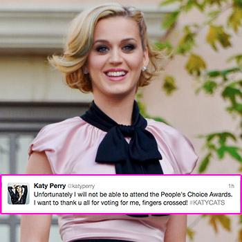 //katy perry not attend peoples choice divorce twitter