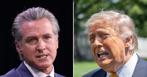 picture of Gavin Newsom and Donald Trump