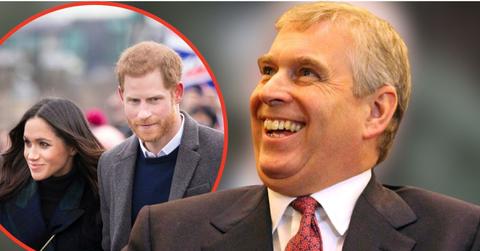 Split photos of Prince Harry, Meghan Markle and Andrew Windsor