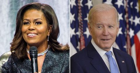 Composite of Michelle Obama and Joe Biden.