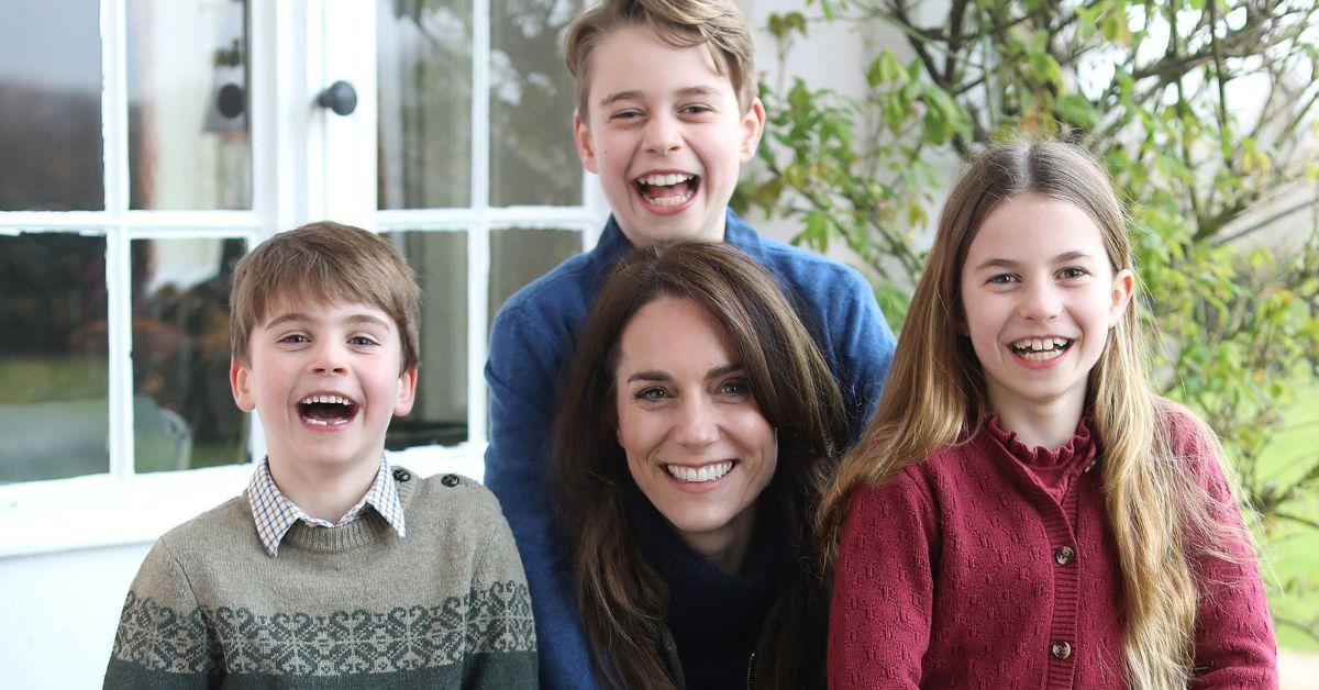 Photo of Kate Middleton, Prince George, Princess Charlotte and Prince Louis