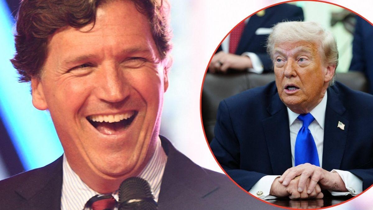 Photo of Tucker Carlson, Donald Trump