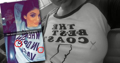 //kylie jenner nipple ring snapchat