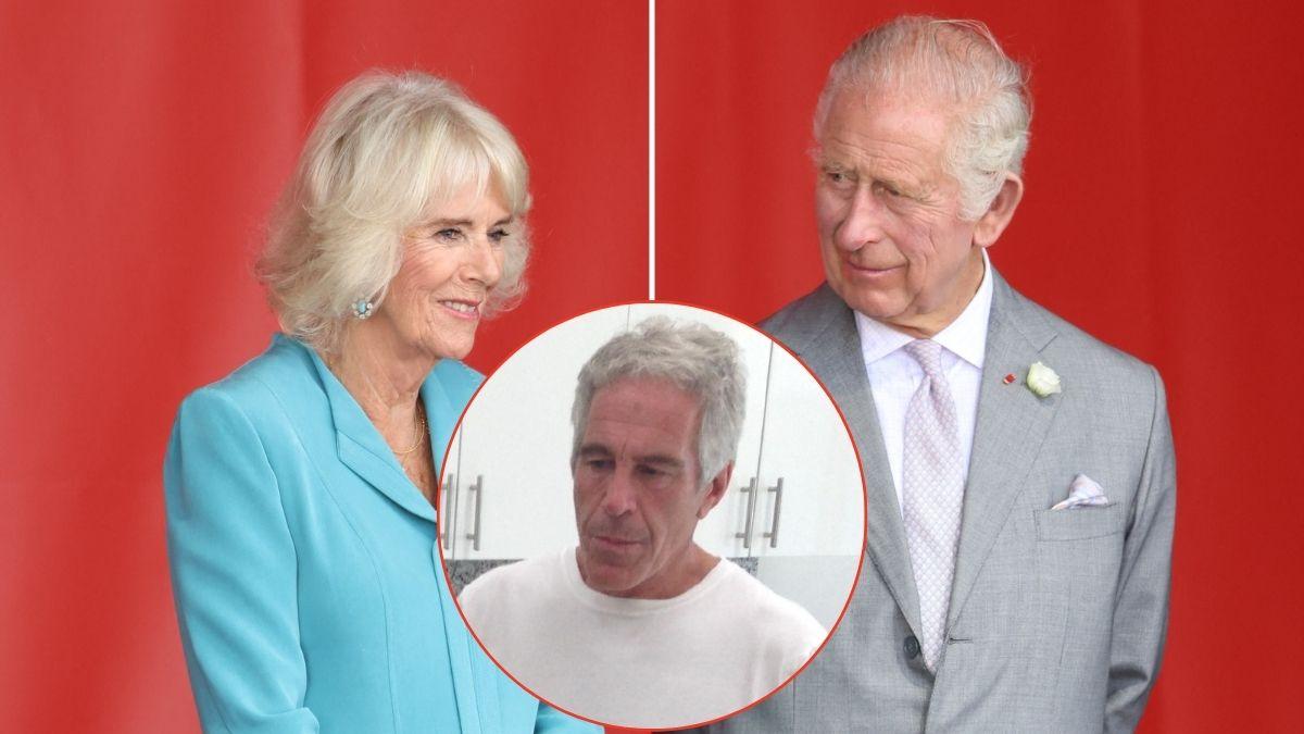 Photo of King Charles, Queen Camilla and Jeffrey Epstein