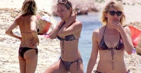 sienna miller vacation butt bikini beach hot body