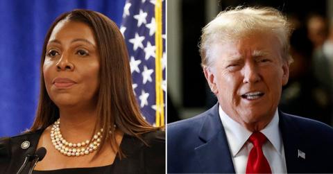 donald trump letitia james new york attorney general mocks ex president  million judgment interest seize new york skyscrapper building satsify debt no cash