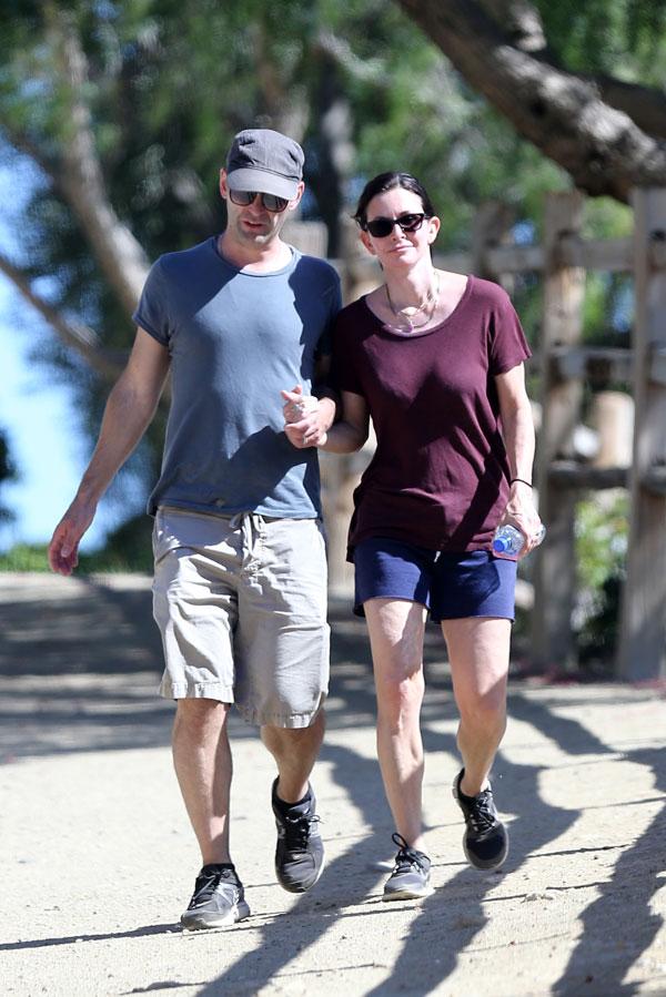 Johnny McDaid & Courteney Cox Engaged -- Engagement Ring Hiking