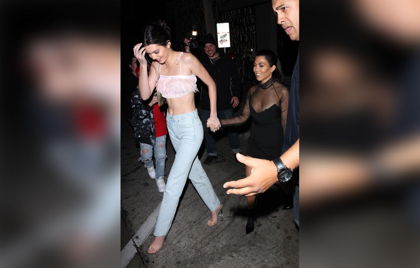 Kylie Jenner suffers wardrobe malfunction and has near nip slip as