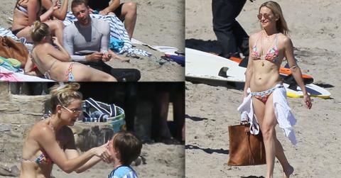 Chris Martin & Kate Hudson At the Beach