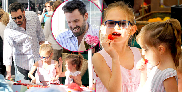 Fruity Family Day Out: Ben Affleck's Daughters Violet ...