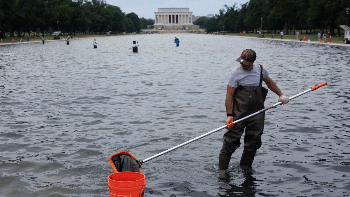 A photo of the Reflecting Pool