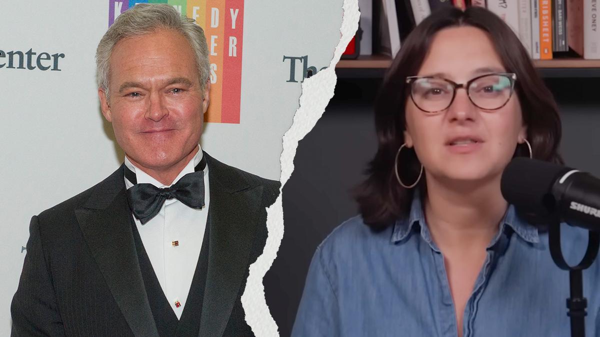 Photo of Scott Pelley and Bari Weiss