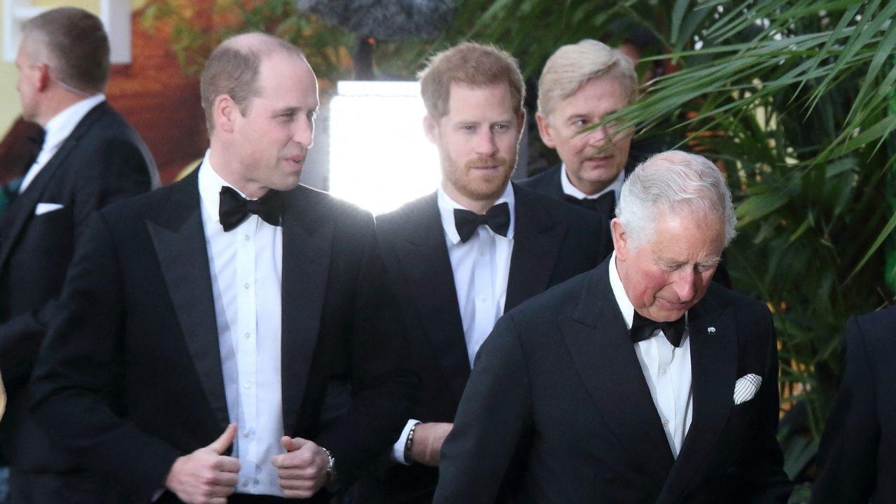 Photo of King Charles, Princes William and Harry