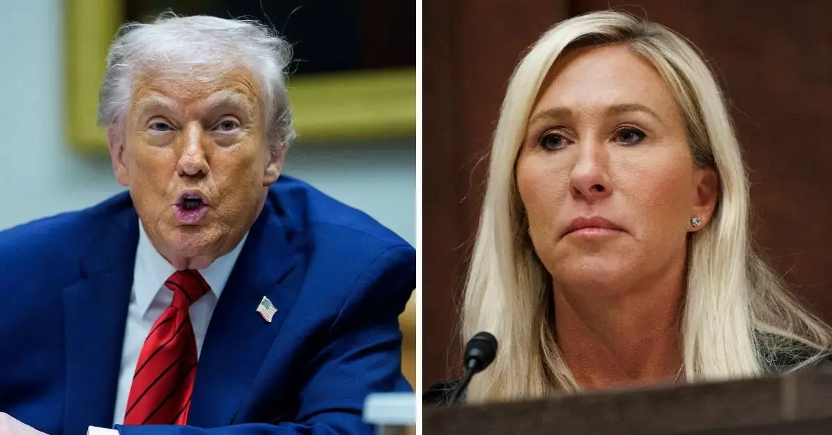 Photo of Donald Trump, Marjorie Taylor Greene