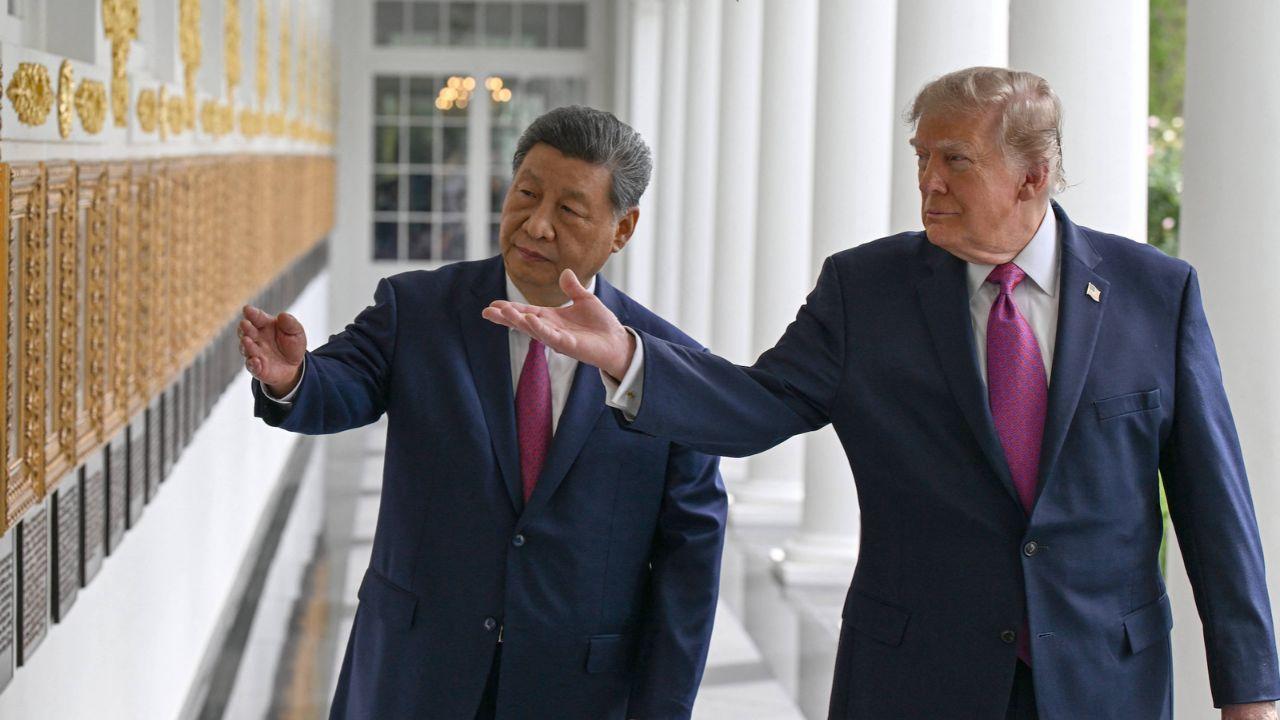 The White House prepared a red carpet for the Chinese President.