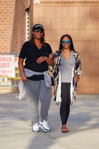 It's Good To Be Queen! Latifah Enjoys Romantic Stroll With Pretty