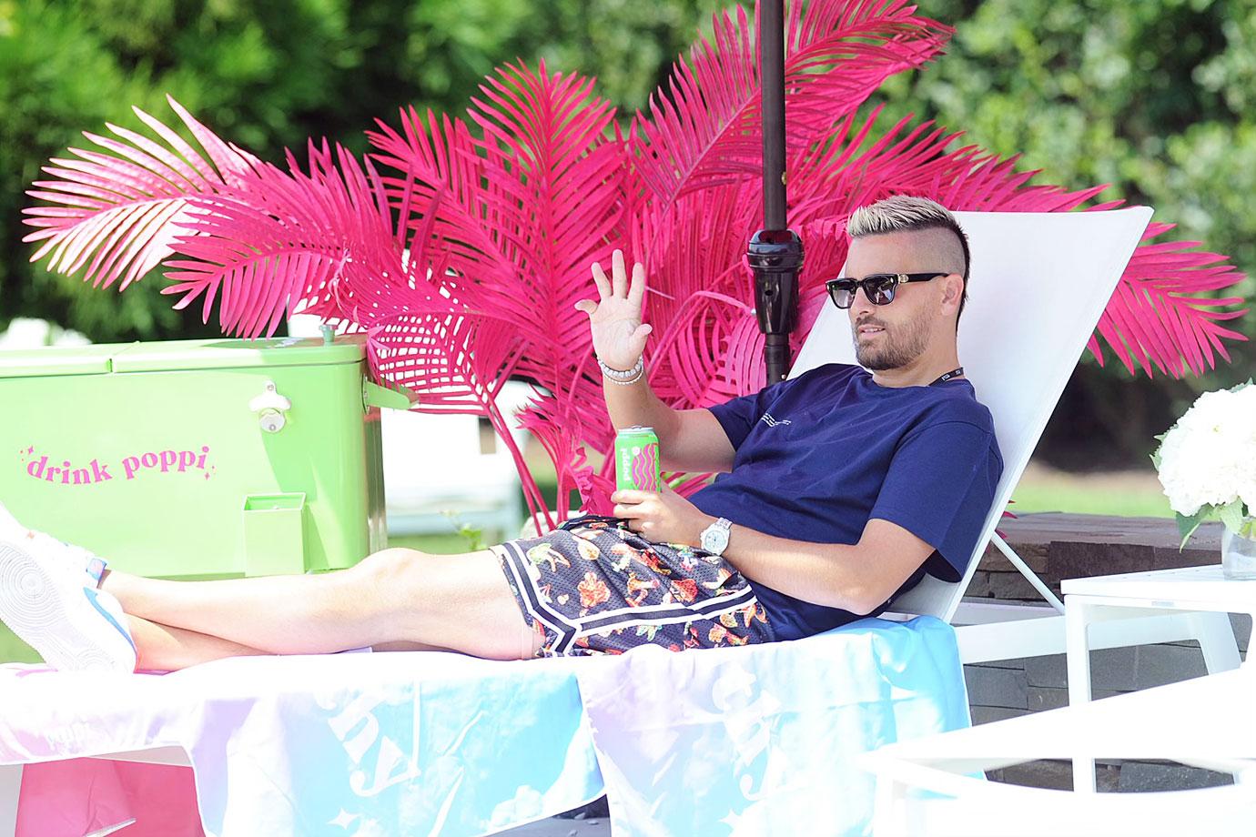 scott disick poolside at the poppi house in the hamptons