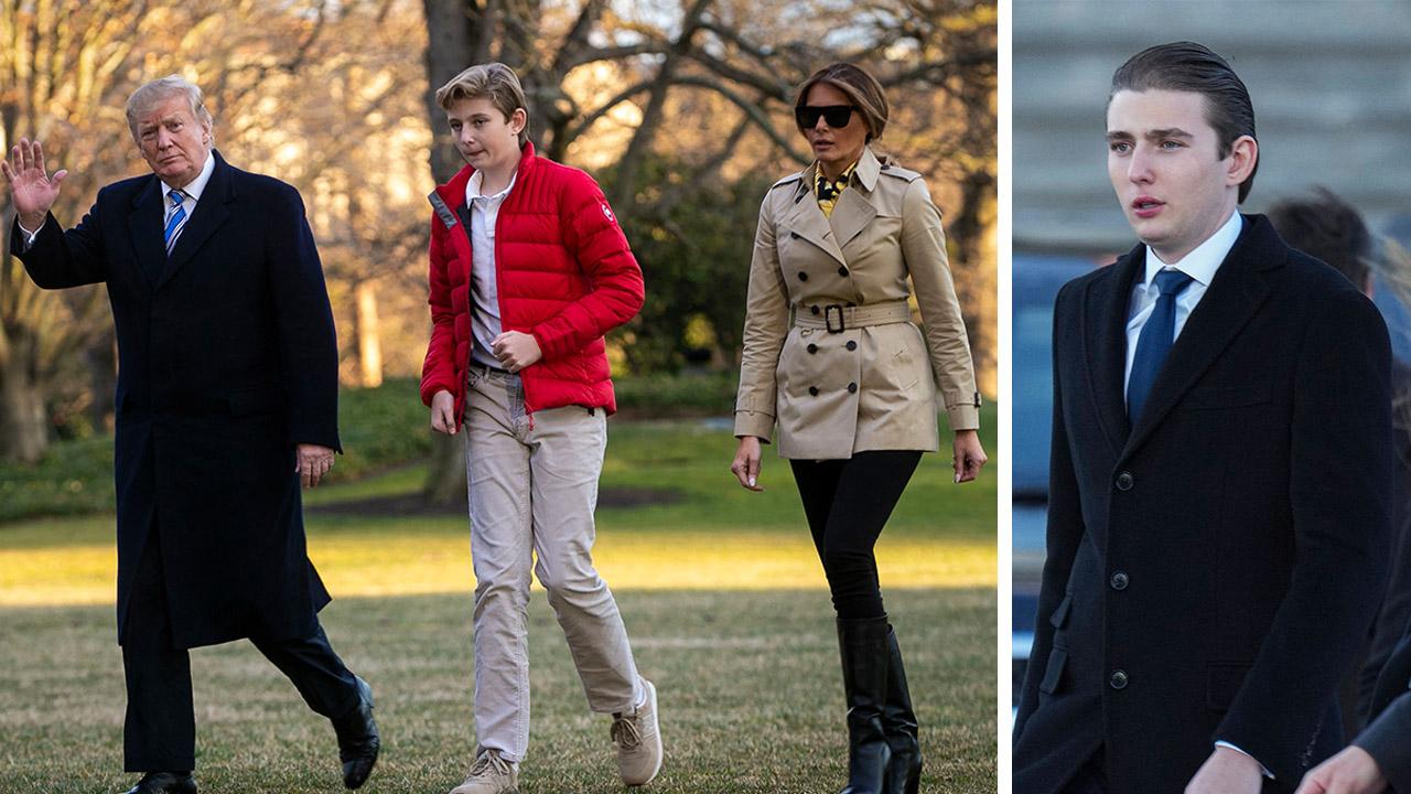 Photo of Donald Trump, Barron Trump, Melania Trump
