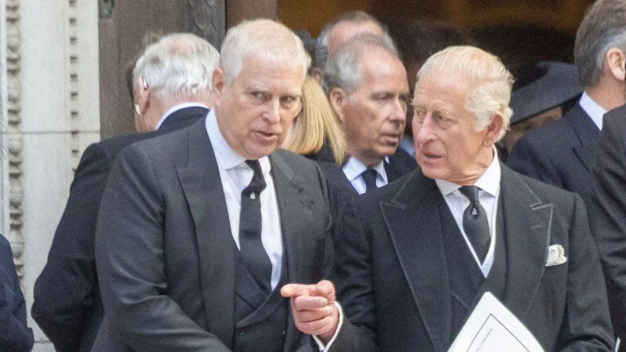 Photo of Andrew Mountbatten Windsor and King Charles