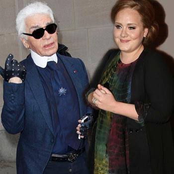 //karl lagerfeld criticizes adele weight splash