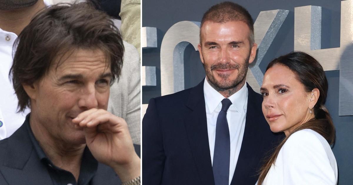 tom cruise to smooze the beckhams