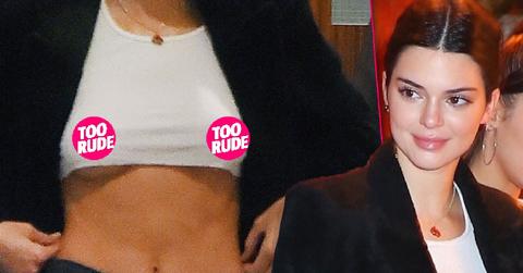 Kendall Jenner Bares Midriff