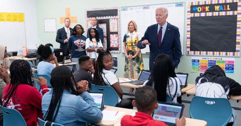 joe biden coughs hand shaking hands back to school students camerajpg