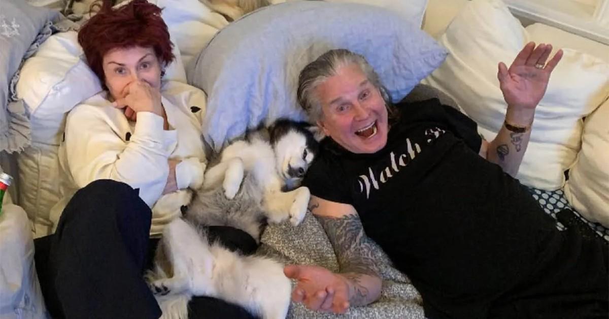 Photo of Elvis, Sharon and Ozzy Osbourne