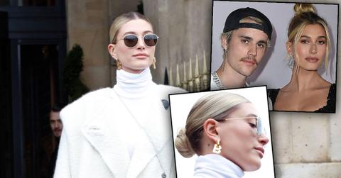Hailey-Baldwin-Wears-B-For-Bieber-Earrings-Paris-Fashion-Week