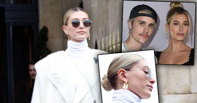 Hailey-Baldwin-Wears-B-For-Bieber-Earrings-Paris-Fashion-Week