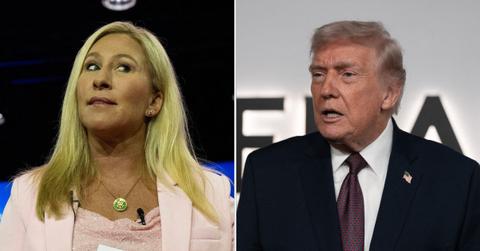 Photo of Marjorie Taylor Greene and Donald Trump