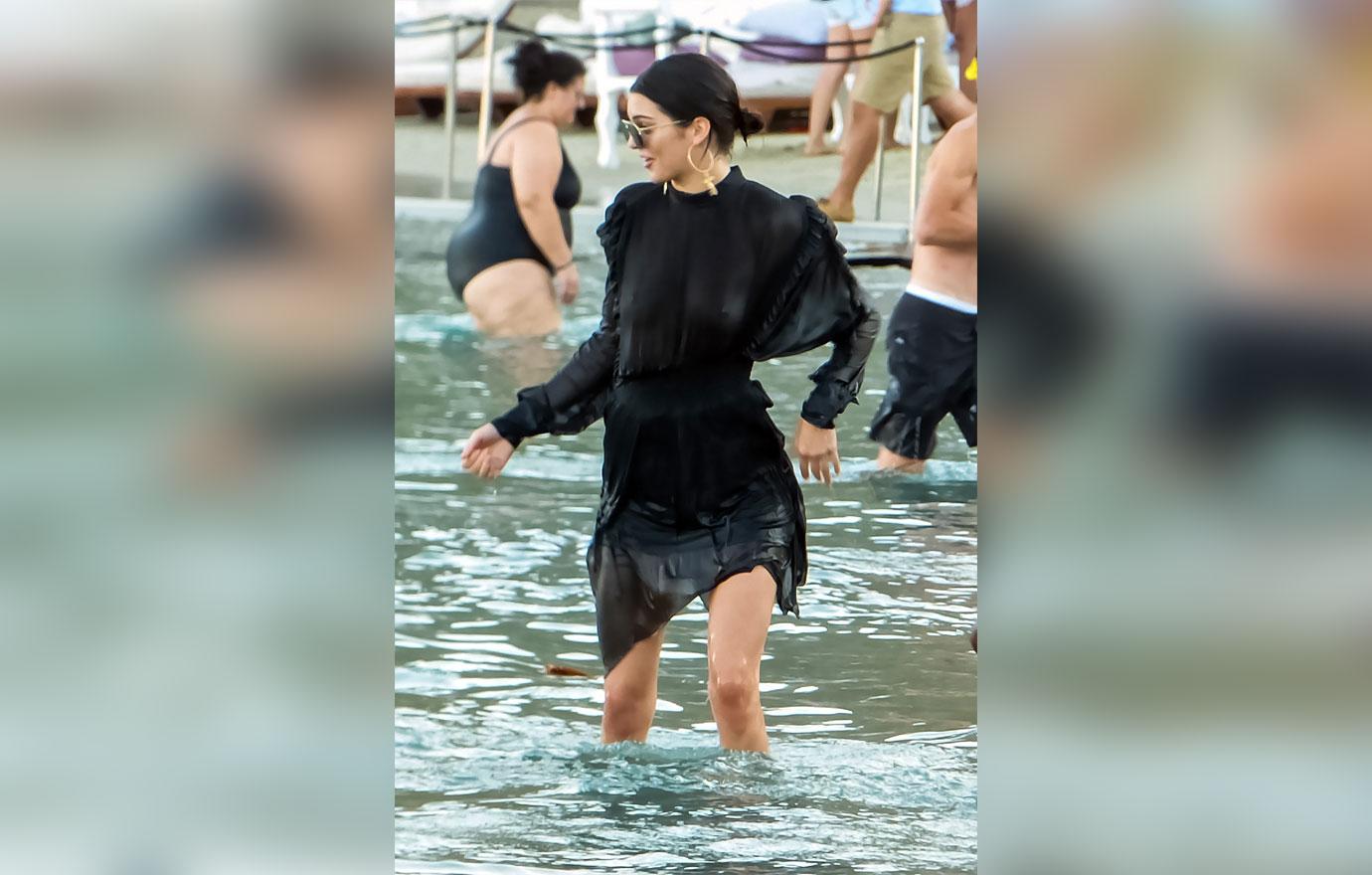 Kendall Jenner Nipples Wet Shirt party